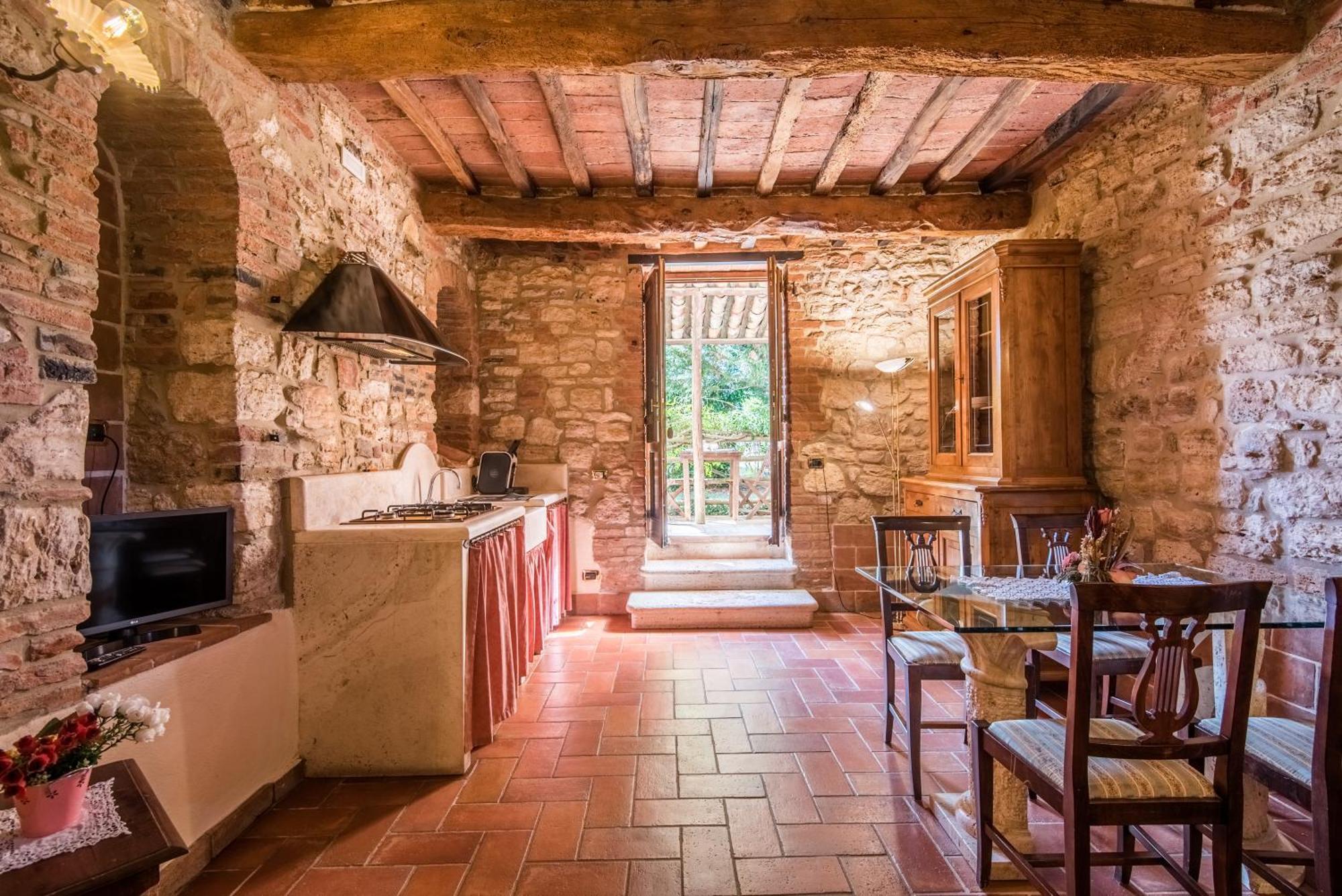 Appartamento La Cantina Rapolano Terme Bagian luar foto